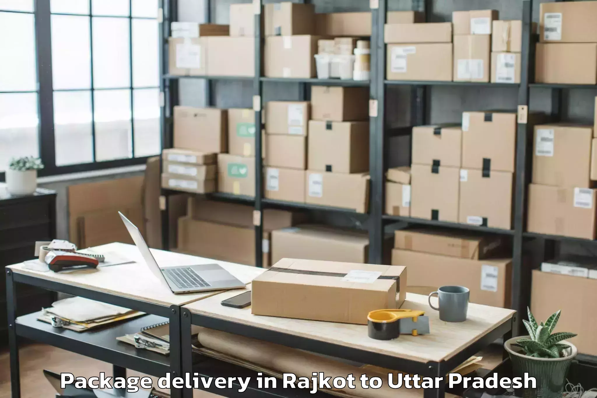 Rajkot to Uttar Pradesh Package Delivery Booking